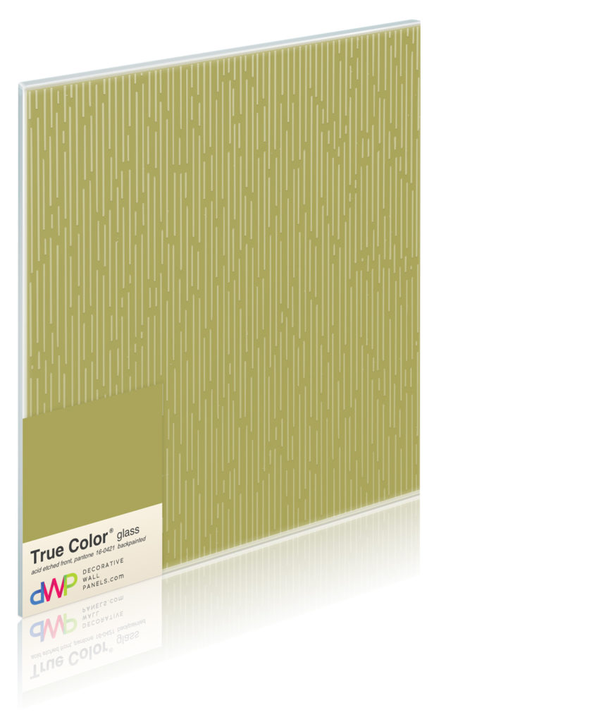  Glass Wall Panels - Etched & Backpainted - Rain-Backpainted