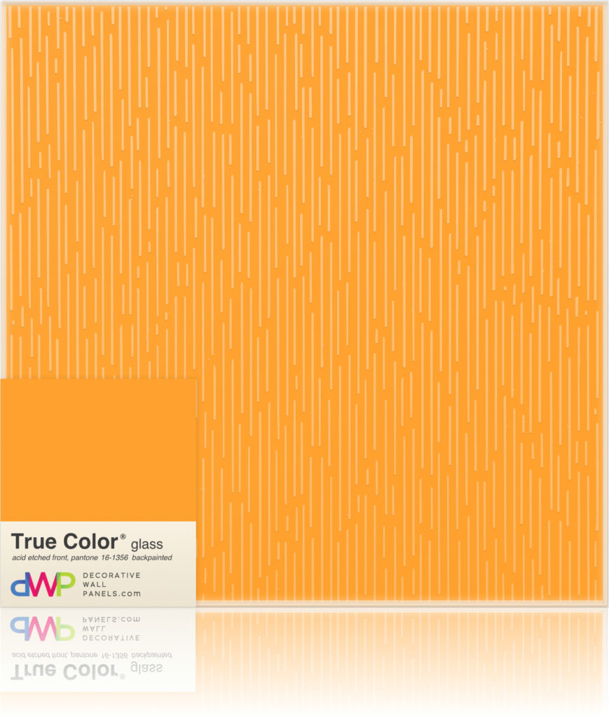  Glass Wall Panels - Etched & Backpainted - Rain-Backpainted