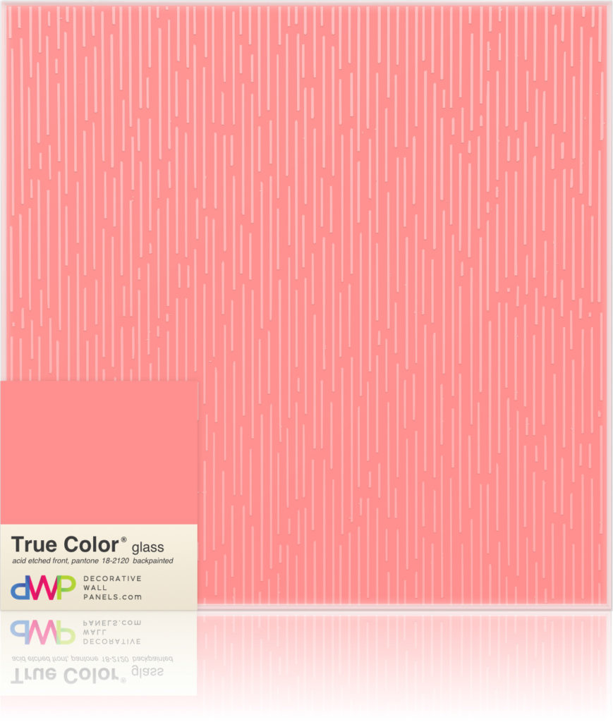  Glass Wall Panels - Etched & Backpainted - Rain-Backpainted