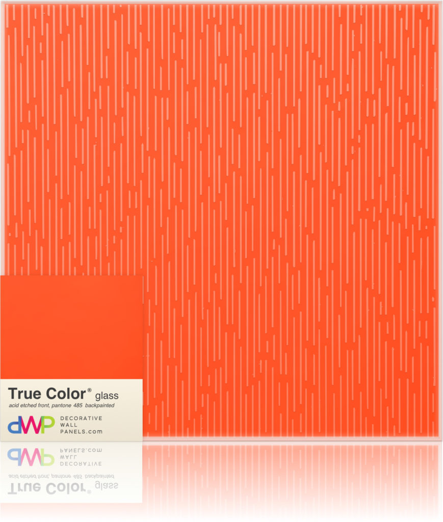  Glass Wall Panels - Etched & Backpainted - Rain-Backpainted