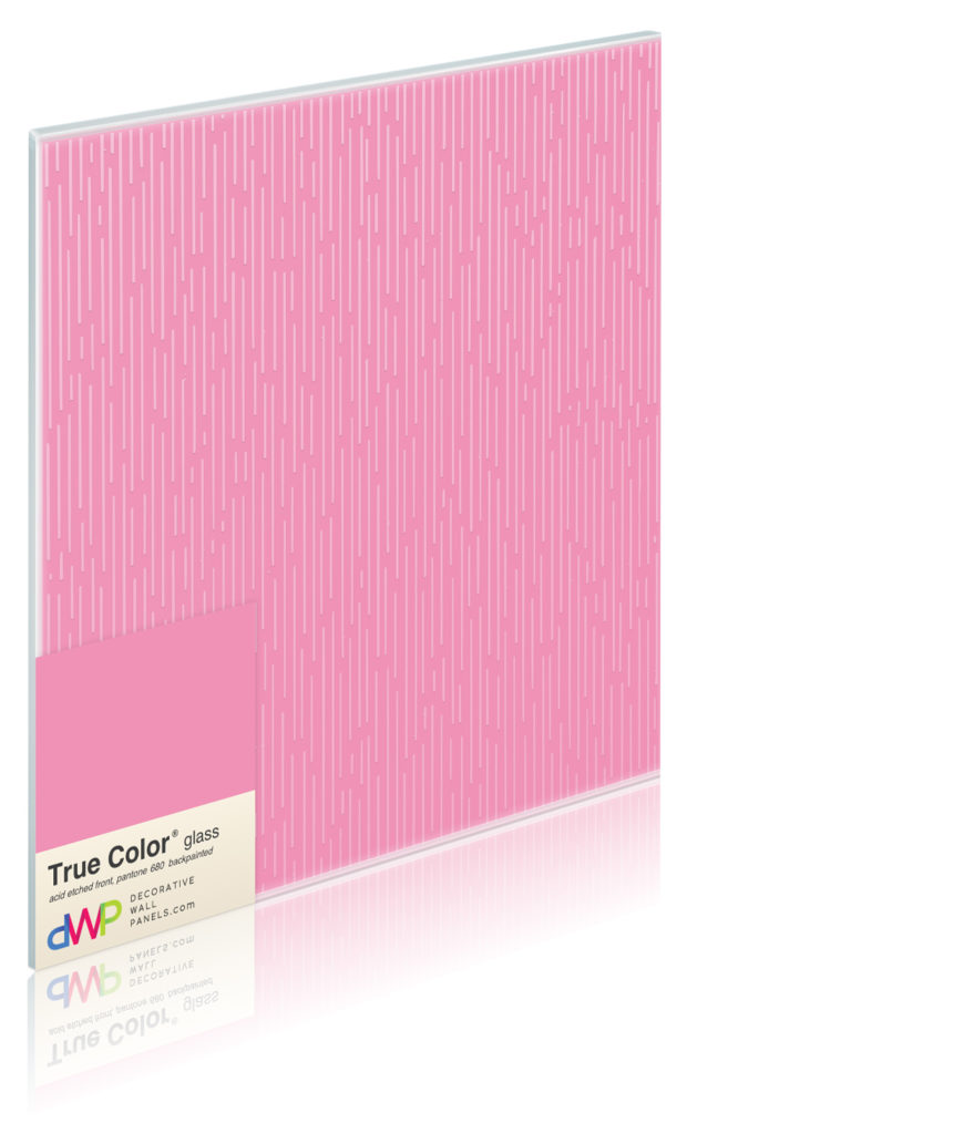  Glass Wall Panels - Etched & Backpainted - Rain-Backpainted