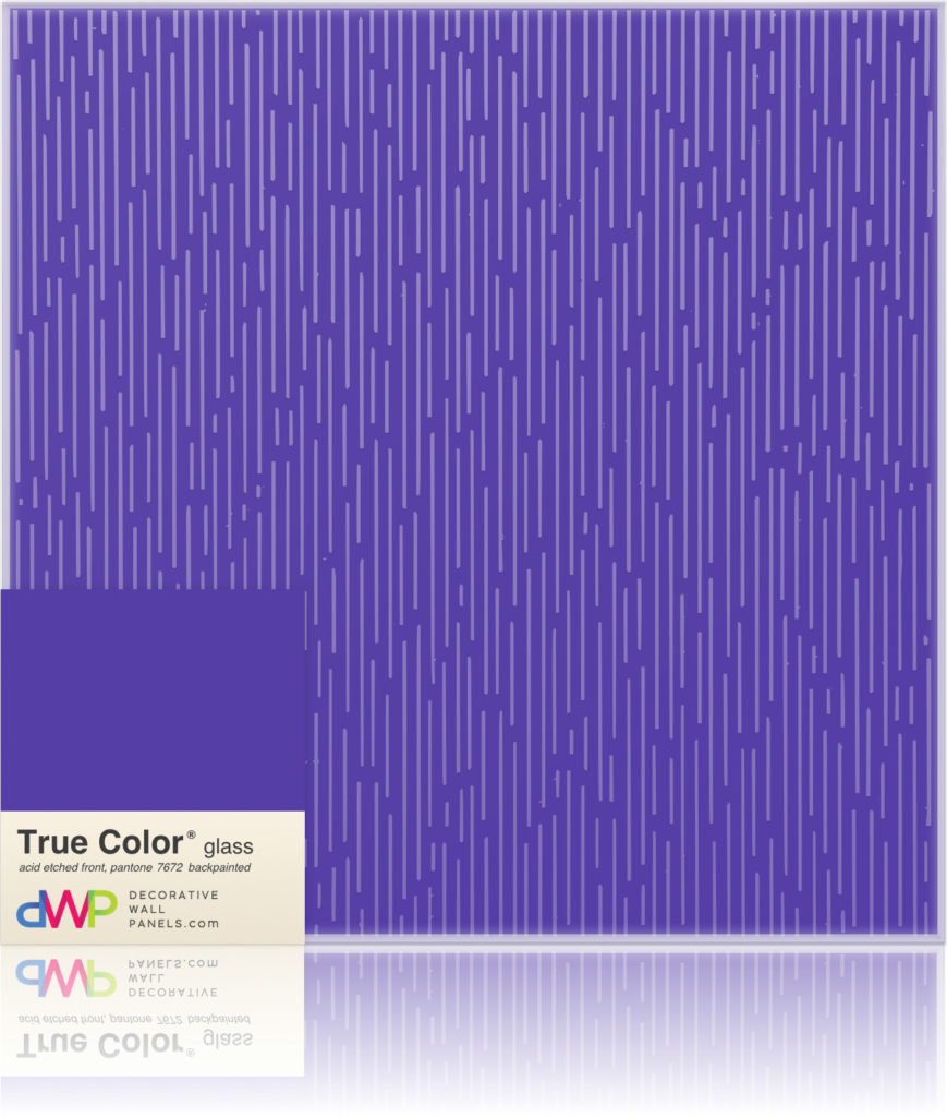  Glass Wall Panels - Etched & Backpainted - Rain-Backpainted