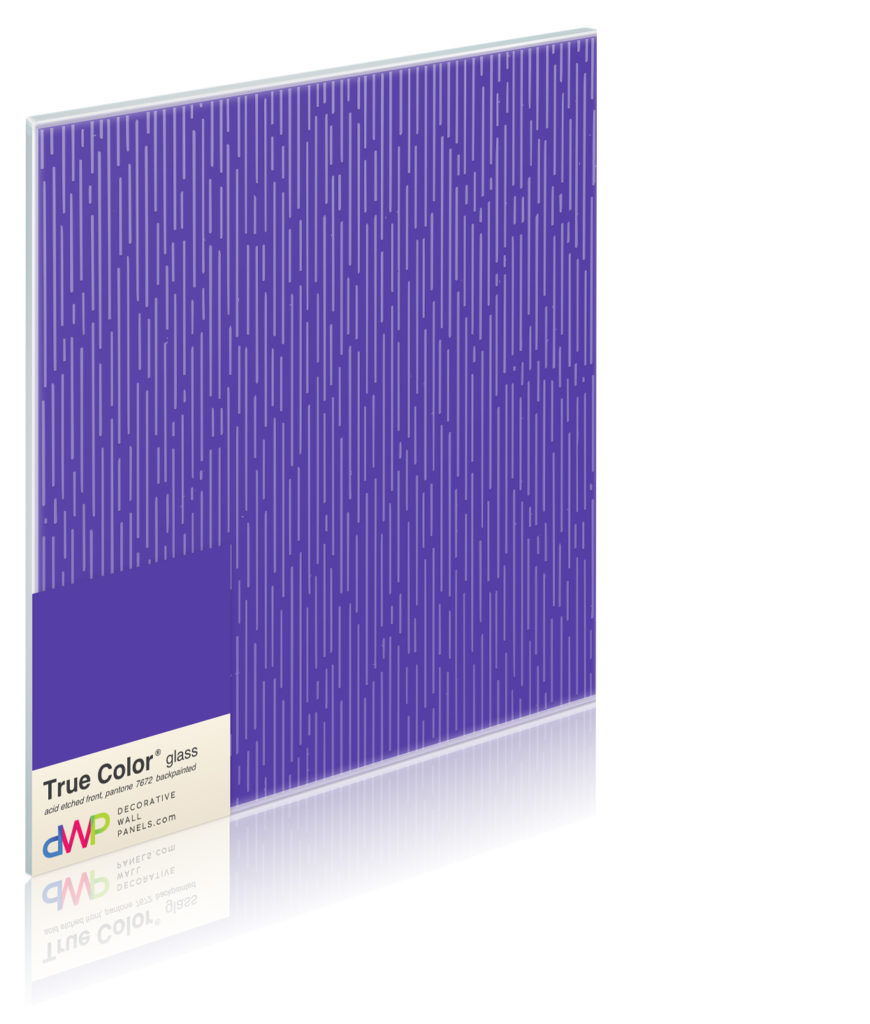  Glass Wall Panels - Etched & Backpainted - Rain-Backpainted