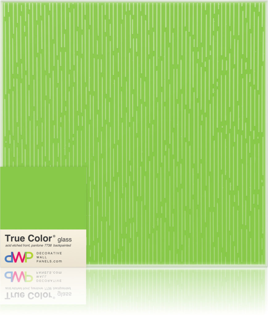  Glass Wall Panels - Etched & Backpainted - Rain-Backpainted