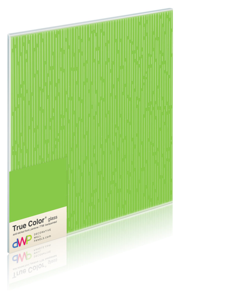  Glass Wall Panels - Etched & Backpainted - Rain-Backpainted