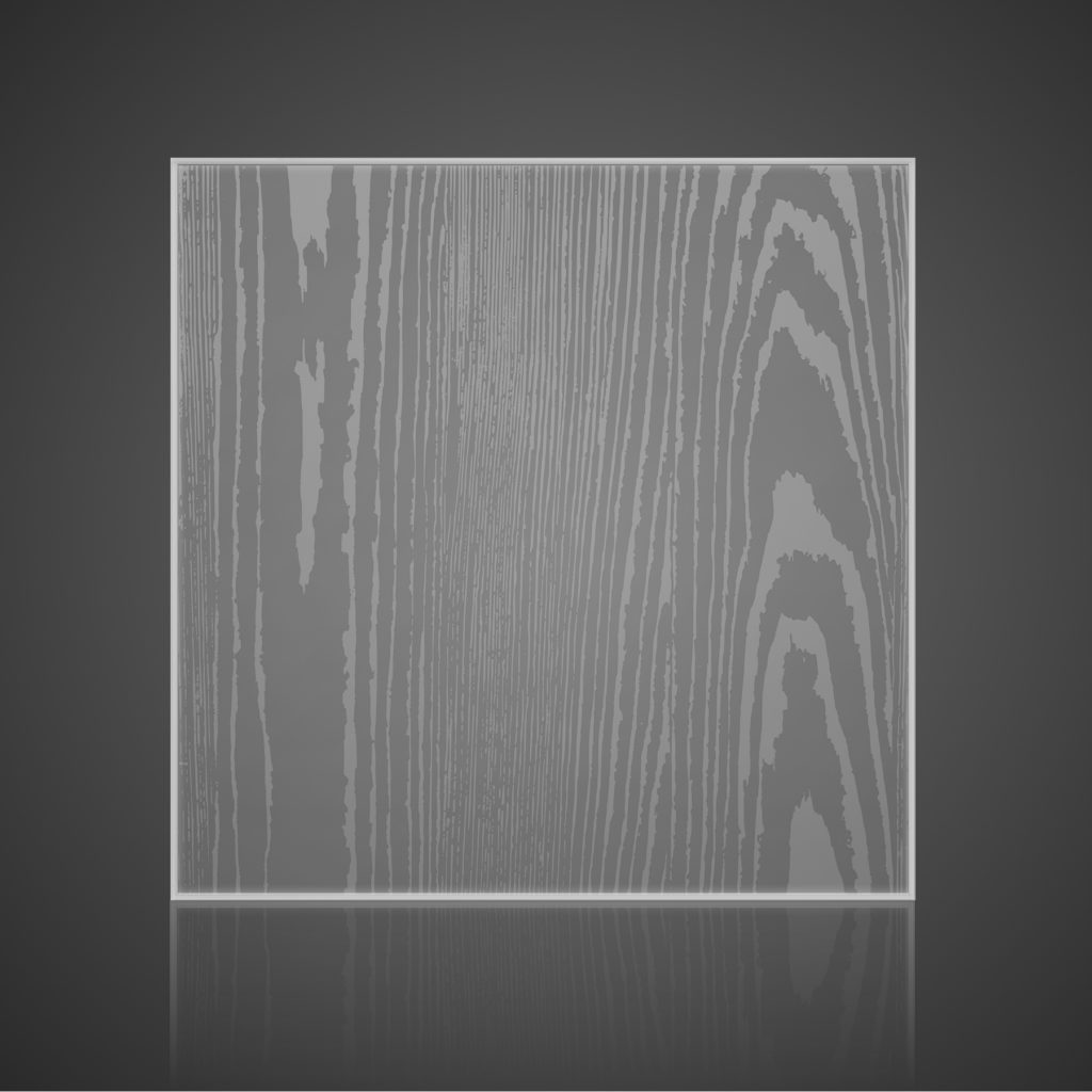  Glass Wall Panels - Etched - Tree-Bark-Double