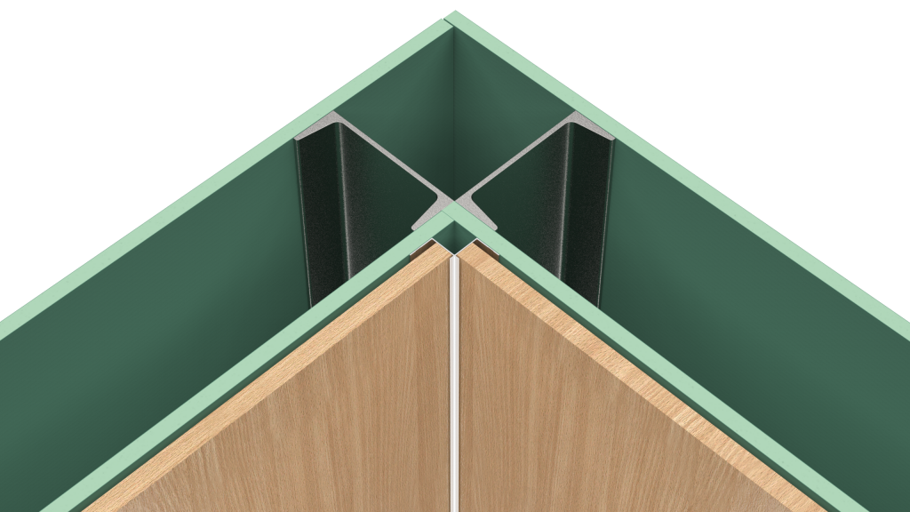 Engineered Panel Trim Systems Corner Trim  - Inside Corner w/ Lip