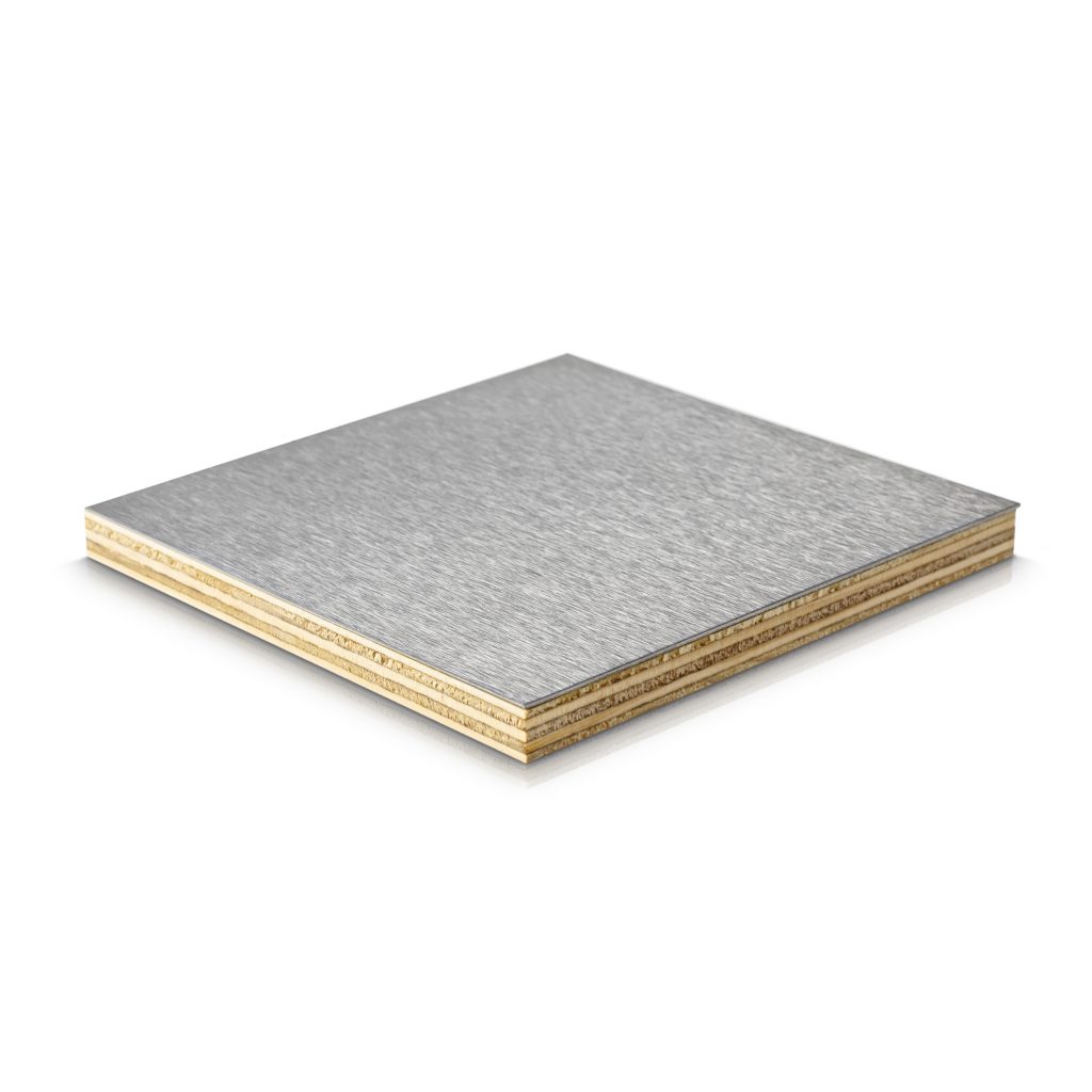  Colored Metal - Metal Wall Panels - Stainless Steel Brushed Grey