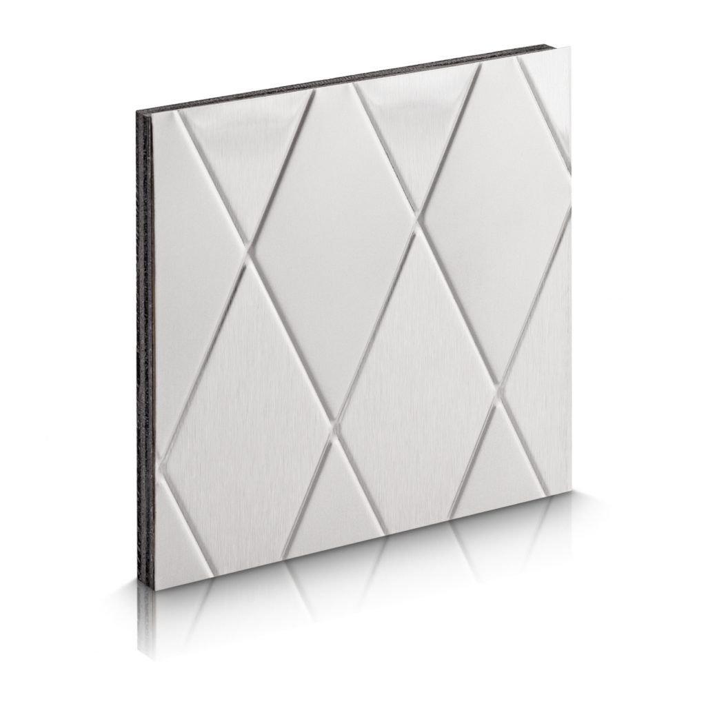 Textured Metal - Metal Wall Panels - Stainless Steel Stamped Diamond