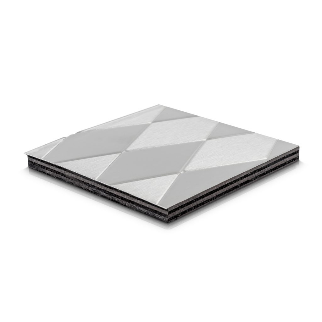 Textured Metal - Metal Wall Panels - Stainless Steel Stamped Diamond